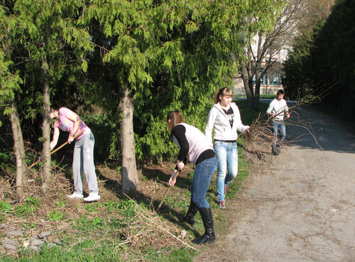 На кафедрі садово-паркового господарства відбувся суботник